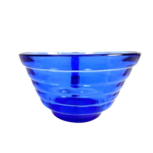 Hazel Atlas Aurora Cobalt Blue Vintage Depression Glass Coffee Cup - Picture 4 of 6